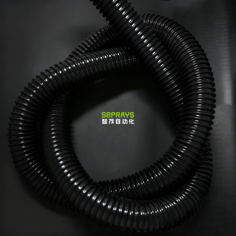 玄色防静电钢丝管内50-2500mm切好