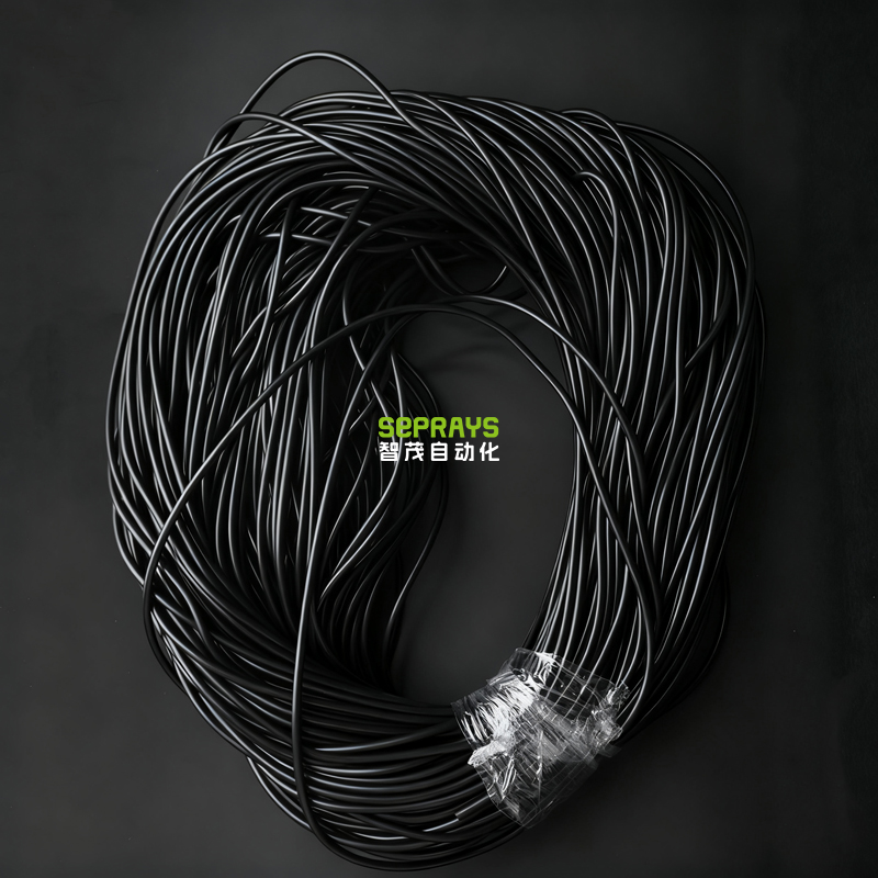 玄色防静电硅胶管4-2mm